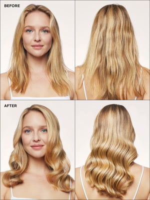 Eva NYC Satin Dream Smoothing Shampoo Before + After Straight Hair Anti-Frizz