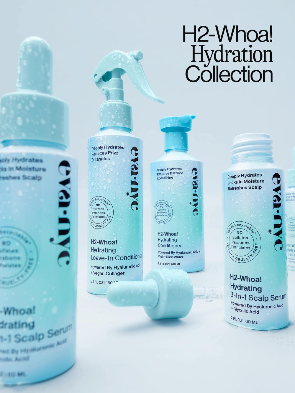 H2Whoa! Hydrating Collection Set Hydrating Hair Products Eva NYC