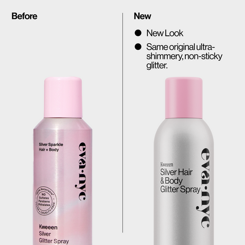 Silver Glitter Hair & Body Spray | Eva NYC