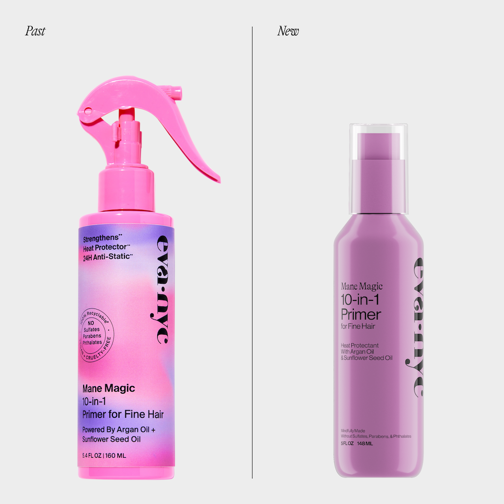Mane Magic 10-in-1 Primer for Fine Hair old packaging and new packaging