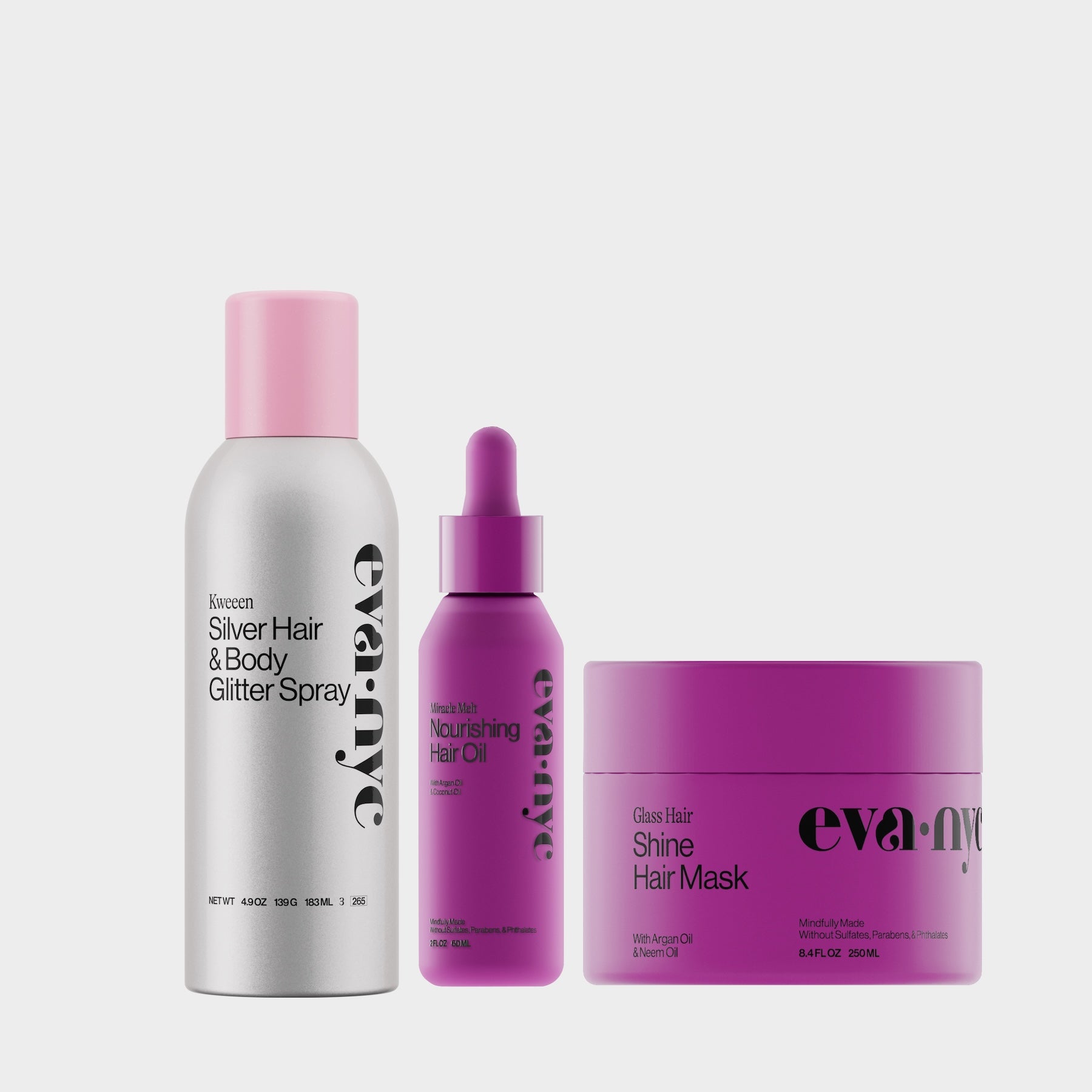 Silver Glitter Hair & Body Spray | Eva NYC