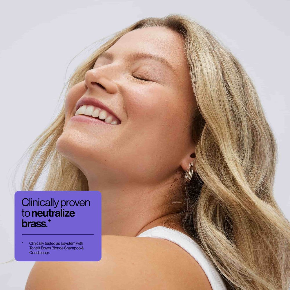 Tone It Down Blonde Shampoo and Conditioner Clinical Claim