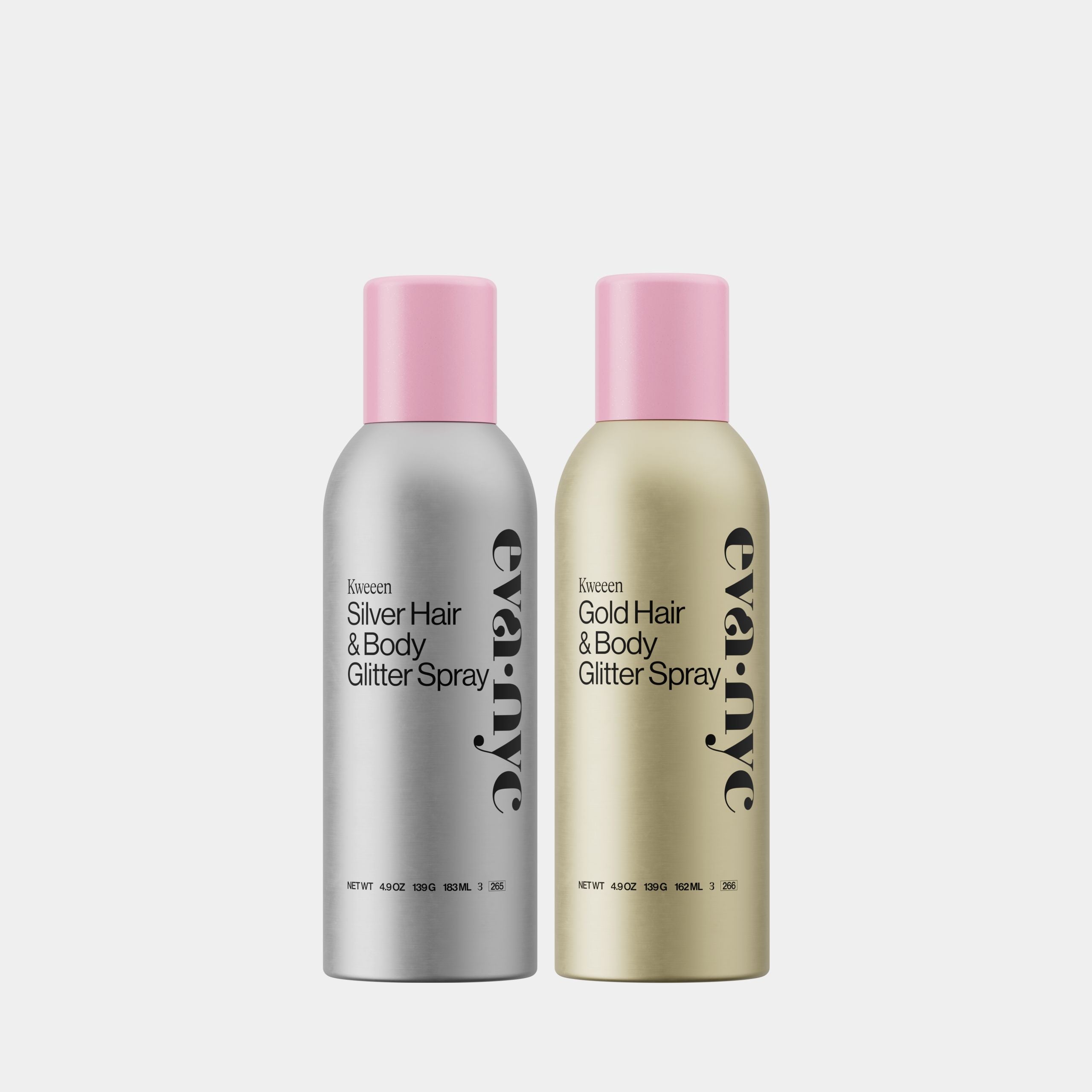 Kweeen Mixed Metal Lightweight Hair & Body Glitter Shimmer Spray