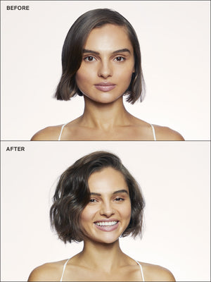 Before and After using Eva NYC's Ready for Lift Off Set