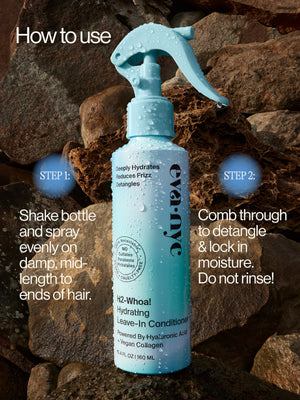 How to Use Eva NYC's H2-Whoa! Hydrating Leave In Hair Conditioner Spray