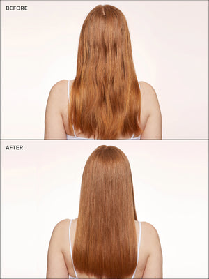 Eva NYC Hair Treatment for Split Ends Before and After on Straight Hair