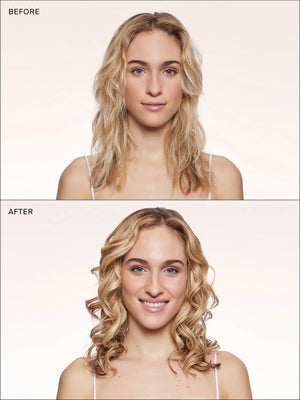 Eva NYC Mane Magic Split Ends Treatment Before and After on Wavy Hair