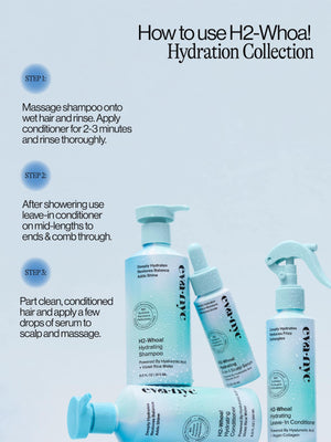 How to Use Eva NYC's H2-Whoa! Hair Hydration Products