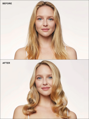 Eva NYC Satin Dream Smoothing Collection Before + After Straight Hair Anti-Frizz