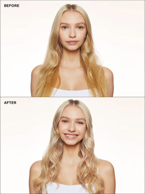 Eva NYC Tone it Down Blonde Conditioner Before + After
