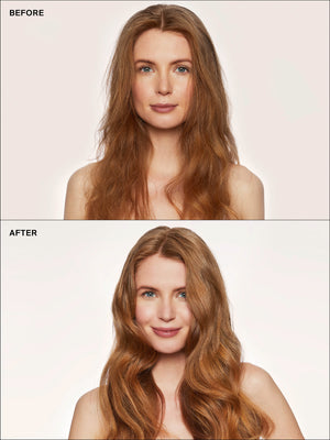 Eva NYC Lazy Jane Air Dry Conditioner Before + After Straight Hair