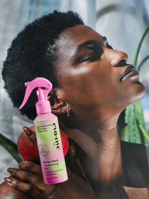 Eva NYC Bounce Back Curl Reviving Mist Model and Product
