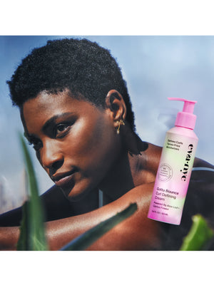 Eva NYC Gotta Bounce Curl Defining Cream Model + Product