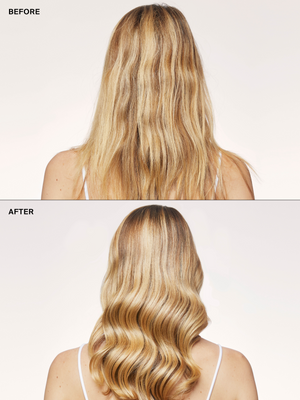 Eva NYC Satin Dream Smoothing Conditioner Before + After Straight Hair Anti-Frizz